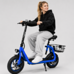 Phantomgogo Electric Scooter Blue - Image 4